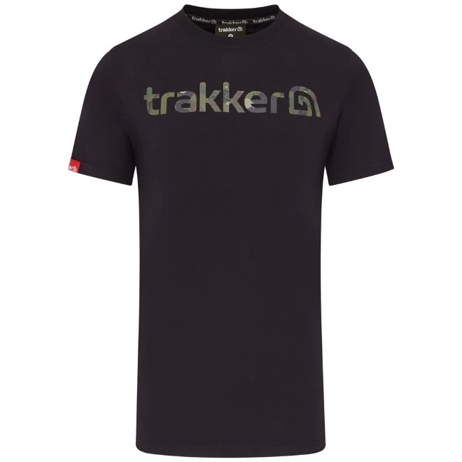 Trakker CR Camo Logo Black T-Shirt 3 Trakker CR Camo Logo Black T-Shirt