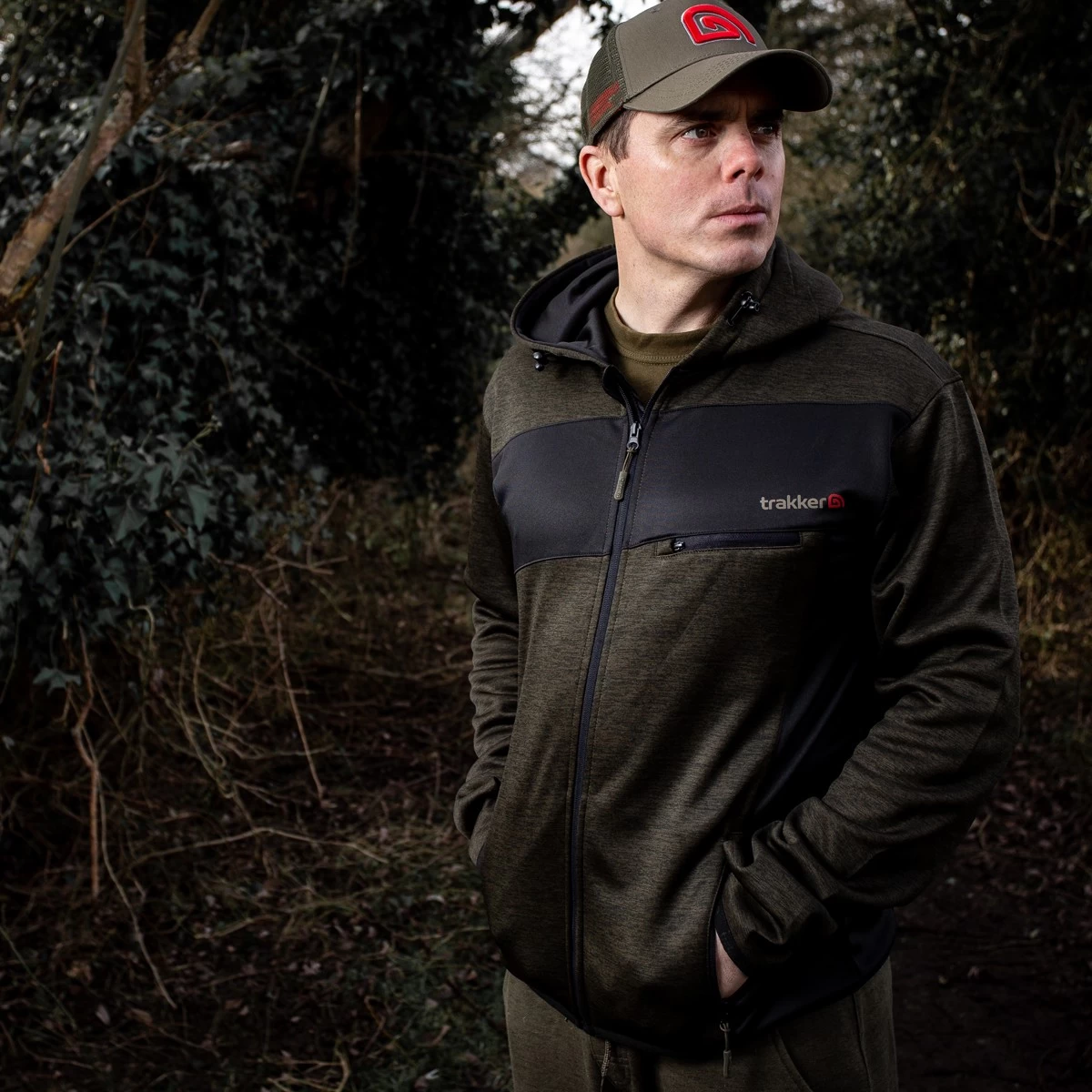 Trakker Marl Fleece Backed Fishing Hoodie 4 Trakker Marl Fleece Backed Fishing Hoodie - Image 2