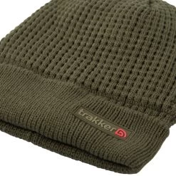 Trakker Textured Lined Fishing Beanie -Trakker trakker green textured lined beanie 2