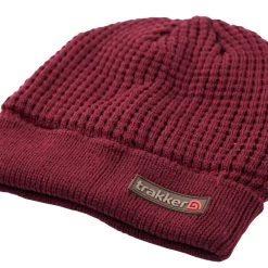 Trakker Plum Textured Fishing Beanie -Trakker trakker plum textured lined beanie 2