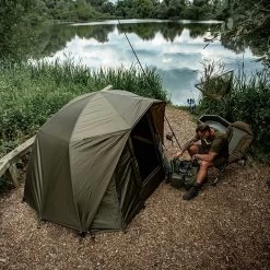 Trakker Tempest Fishing Brolly 100T Skull Cap Wrap -Trakker trakker tempest brolly 100t skull cap wrap 11 1