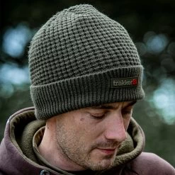 Trakker Textured Lined Fishing Beanie -Trakker trakker textured lined beanie 3 1